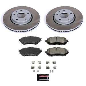 Ford Taurus Brake Kit - Front + Rear - PowerStop - Z36 Truck & Tow Kit - 2010