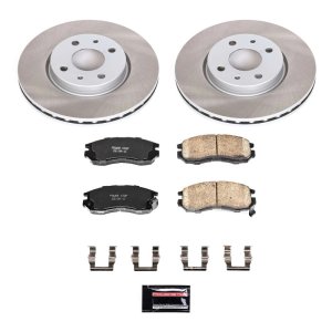 Chevrolet Impala Brake Kit - Front + Rear - PowerStop - Z23 Evolution Sport + Carbon-Fiber Ceramic Pads + Drilled & Slotted Rotors - `12-`13