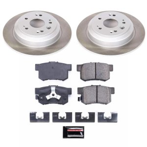 BMW M3 Brake Kit - Front + Rear - PowerStop - Z26 Street Performance Ceramic Pads + Drilled & Slotted Rotors - `01-`06
