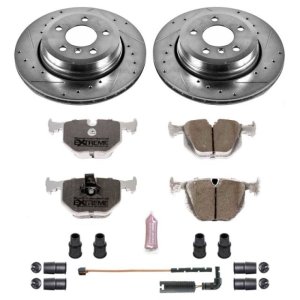 BMW X3 Brake Kit - Rear - PowerStop - Drilled & Slotted Rotors + Carbon-Fiber Ceramic Pads - `04-`10 BMW X3 Brake Kit - Rear - PowerStop - Drilled & Slotted Rotors + Carbon-Fiber Ceramic Pads - `04-`10