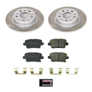 Volkswagen GTI Brake Kit - Front + Rear - PowerStop - Drilled & Slotted Rotors + Carbon-Fiber Ceramic Pads - 2011