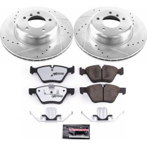 BMW Z4 Brake Kit - Front - PowerStop - Drilled & Slotted Rotors + Carbon-Fiber Ceramic Pads - `09-`10