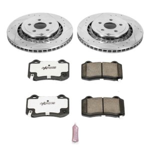 Chevrolet SS Brake Kit - Rear - PowerStop - Drilled & Slotted Rotors + Carbon-Fiber Ceramic Pads - `15-`17