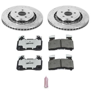 Chevrolet SS Brake Kit - Front - PowerStop - Drilled & Slotted Rotors + Carbon-Fiber Ceramic Pads - `14-`17