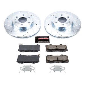 Chevrolet Colorado Brake Kit - Front - PowerStop - Drilled & Slotted Rotors + Carbon-Fiber Ceramic Pads - `15-`18