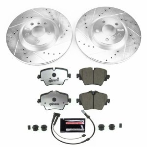 BMW X2 Brake Kit - Front - PowerStop - Z26 Street Warrior + Drilled & Slotted Rotors + Carbon-Fiber Ceramic Pads - `18-`21 BMW X2 Brake Kit - Front - PowerStop - Z26 Street Warrior + Drilled & Slotted Rotors + Carbon-Fiber Ceramic Pads - `18-`21