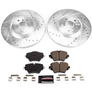 BMW X2 Brake Kit - Front - PowerStop - Drilled & Slotted Rotors + Carbon-Fiber Ceramic Pads - `18-`21 BMW X2 Brake Kit - Front - PowerStop - Drilled & Slotted Rotors + Carbon-Fiber Ceramic Pads - `18-`21