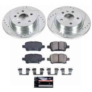 Chevrolet Cruze Brake Kit - Rear - PowerStop - Drilled & Slotted Rotors + Carbon-Fiber Ceramic Pads - 2016