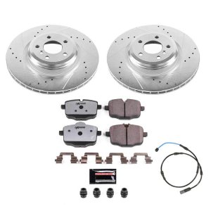 BMW Alpina B6 Gran Coupe Brake Kit - Rear - PowerStop - Drilled & Slotted Rotors + Carbon-Fiber Ceramic Pads - `16-`19