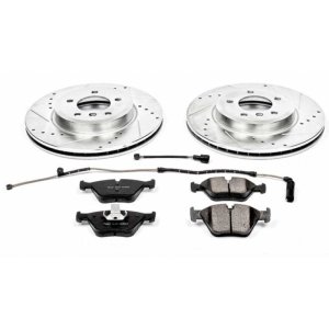 BMW Z4 Brake Kit - Front - PowerStop - Drilled & Slotted Rotors + Carbon-Fiber Ceramic Pads - `06-`08