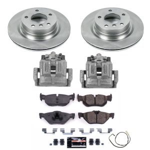 BMW 3 Series Brake Kit - Rear - PowerStop - Autospecialty Rotors + Evolution Ceramic Pads + Replacement Calipers - 2006 BMW 3 Series Brake Kit - Rear - PowerStop - Autospecialty Rotors + Evolution Ceramic Pads + Replacement Calipers - 2006