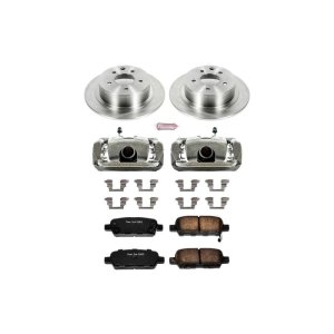 Nissan Altima Brake Kit - Rear - PowerStop - Autospecialty Rotors + Evolution Ceramic Pads + Replacement Calipers - `10-`12