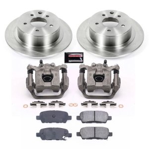 Nissan Sentra Brake Kit - Rear - PowerStop - Evolution Ceramic Pads + Autospecialty Rotors + Non-Coated Calipers - `07-`10