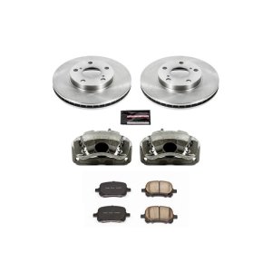 Lexus ES300 Brake Kit - Front - PowerStop - Autospecialty Rotors + Evolution Ceramic Pads + Non-Coated Calipers - `97-`01