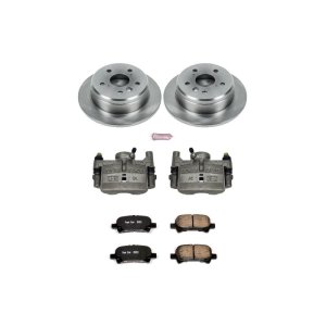 Toyota Camry Brake Kit - Rear - PowerStop - Autospecialty Rotors + Evolution Ceramic Pads + Non-coated Calipers - `00-`01