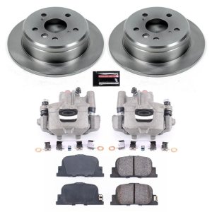 Lexus ES300 Brake Kit - Rear - PowerStop - Autospecialty Rotors + Evolution Ceramic Pads + Replacement Calipers - `00-`01