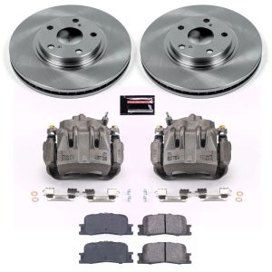 Lexus ES330 Brake Kit - Front - PowerStop - Autospecialty Rotors + Evolution Ceramic Pads + Replacement Calipers - `04-`06