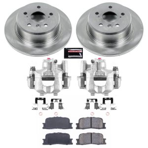 Toyota Highlander Brake Kit - Rear - PowerStop - Autospecialty Rotors + Evolution Ceramic Pads + Non-Coated Calipers - `01-`03
