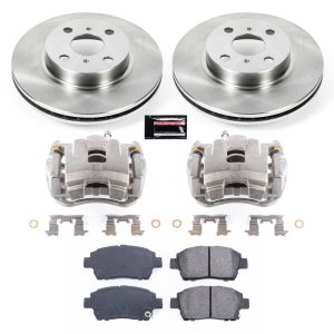 Toyota Prius Brake Kit - Front - PowerStop - Autospecialty Rotors + Evolution Ceramic Pads - `01-`03
