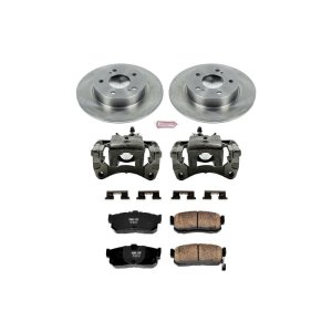 Infiniti I30 Brake Kit - Rear - PowerStop - Autospecialty Rotors + Evolution Ceramic Pads + Non-Coated Calipers - `96-`01