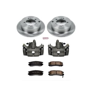 Dodge Stratus Brake Kit - Rear - PowerStop - Autospecialty Rotors + Evolution Ceramic Pads + Non-coated Calipers - `01-`05
