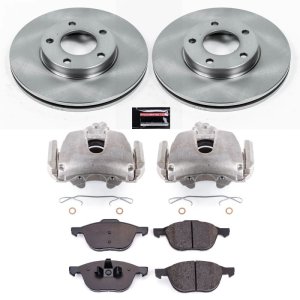Mazda 3 Brake Kit - Front - PowerStop - Autospecialty Rotors + Z16 Ceramic Pads + Replacement Calipers - `08-`13 Mazda 3 Brake Kit - Front - PowerStop - Autospecialty Rotors + Z16 Ceramic Pads + Replacement Calipers - `08-`13