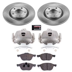 Mazda 3 Brake Kit - Front - PowerStop - Autospecialty Rotors + Z16 Ceramic Pads + Non-coated Calipers - `09-`10