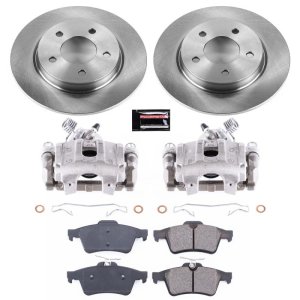 Mazda 3 Brake Kit - Rear - PowerStop - Autospecialty Rotors + Evolution Ceramic Pads + Replacement Calipers - `04-`13 Mazda 3 Brake Kit - Rear - PowerStop - Autospecialty Rotors + Evolution Ceramic Pads + Replacement Calipers - `04-`13