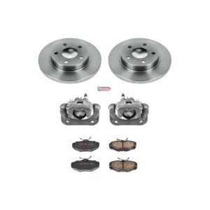 Ford Taurus Brake Kit - Rear - PowerStop - Autospecialty Rotors + Evolution Ceramic Pads + Non-coated Calipers - `93-`05