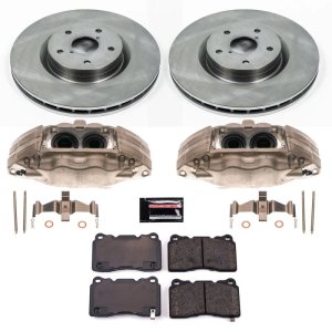 Subaru WRX STI Brake Kit - Front - PowerStop - Autospecialty Rotors + Evolution Ceramic Pads + Non-coated Calipers - `15-`17 Subaru WRX STI Brake Kit - Front - PowerStop - Autospecialty Rotors + Evolution Ceramic Pads + Non-coated Calipers - `15-`17
