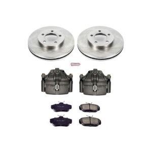 Ford Taurus Brake Kit - Front - PowerStop - Autospecialty Rotors + Evolution Ceramic Pads + Non-coated Calipers - `94-`00