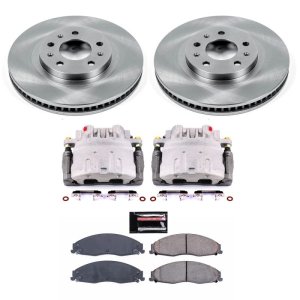 Cadillac CTS Brake Kit - Front - PowerStop - Autospecialty Rotors + Evolution Ceramic Pads + Non-Coated Calipers - `03-`07