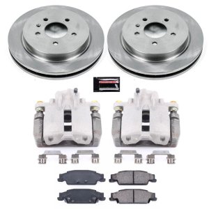Cadillac CTS Brake Kit - Rear - PowerStop - Autospecialty Rotors + Evolution Ceramic Pads + Non-coated Calipers - `03-`07