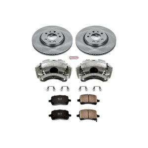 Pontiac Solstice Brake Kit - Front - PowerStop - Autospecialty Rotors + Evolution Ceramic Pads + Non-coated Calipers - `06-`09