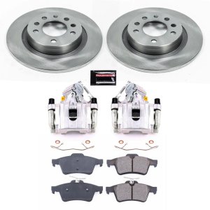 Pontiac Solstice Brake Kit - Rear - PowerStop - Autospecialty Rotors + Evolution Ceramic Pads + OE Replacement Calipers - `06-`09