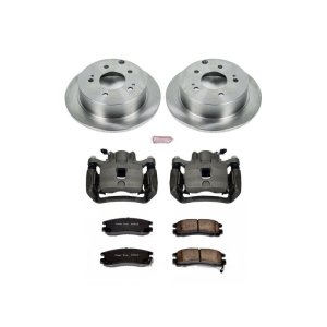 Mitsubishi Galant Brake Kit - Rear - PowerStop - Autospecialty Rotors + Evolution Ceramic Pads + Non-Coated Calipers - `04-`12