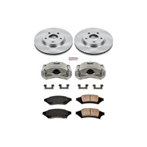 Pontiac Grand Prix Brake Kit - Front - PowerStop - Autospecialty Rotors + Evolution Ceramic Pads + Uncoated Calipers - 2004