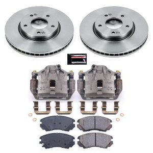 Hyundai Tiburon Brake Kit - Front - PowerStop - Autospecialty Rotors + Evolution Ceramic Pads + Non-Coated Calipers - `03-`05