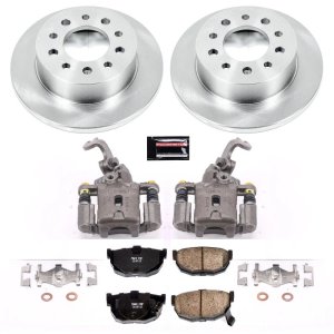 Hyundai Tiburon Brake Kit - Rear - PowerStop - Autospecialty Rotors + Evolution Ceramic Pads + Non-Coated Calipers - `03-`08