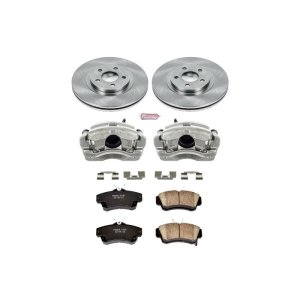Chrysler PT Cruiser Brake Kit - Front - PowerStop - Autospecialty Rotors + Evolution Ceramic Pads + Non-coated Calipers - `01-`10