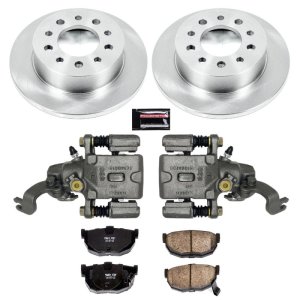 Hyundai Tiburon Brake Kit - Rear - PowerStop - OE Stock Replacement Rotors + Evolution Ceramic Pads + Calipers - `04-`08