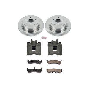 Ford Explorer Sport Brake Kit - Rear - PowerStop - Autospecialty Rotors + Evolution Ceramic Pads + Replacement Calipers - 2003