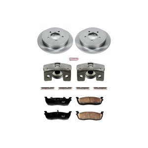 Ford Expedition Brake Kit - Rear - PowerStop - Autospecialty Rotors + Evolution Ceramic Pads + Non-coated Calipers - `97-`00