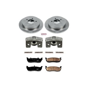 Ford Expedition Brake Kit - Rear - PowerStop - Autospecialty Rotors + Evolution Ceramic Pads + Calipers - `00-`02
