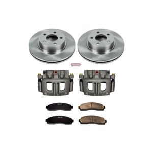 Ford Explorer Sport Trac Brake Kit - Front - PowerStop - Autospecialty Rotors + Evolution Ceramic Pads + Non-Coated Calipers - `03-`05