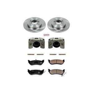 Ford Explorer Brake Kit - Rear - PowerStop - Autospecialty Rotors + Evolution Ceramic Pads + Non-coated Calipers - `06-`10