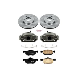 Ford Escape Brake Kit - Front - PowerStop - Autospecialty Rotors + Evolution Ceramic Pads + Non-Coated Calipers - `01-`07