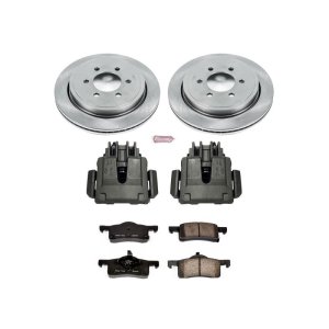 Ford Expedition Brake Kit - Rear - PowerStop - Autospecialty Rotors + Evolution Ceramic Pads + Non-Coated Calipers - `02-`06