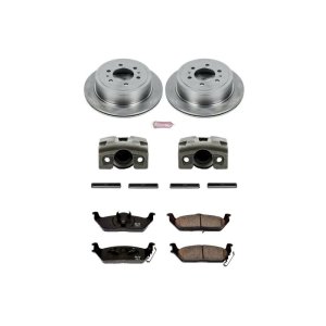 Ford F-150 Brake Kit - Rear - PowerStop - Autospecialty Rotors + Z16 Ceramic Pads + Non-coated Calipers - `04-`11