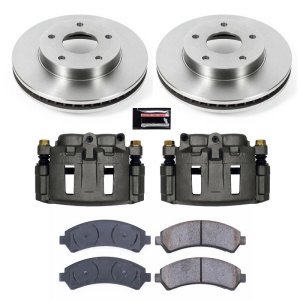 Chevrolet Blazer Brake Kit - Front - PowerStop - Autospecialty Rotors + Evolution Ceramic Pads + Non-Coated Calipers - `97-`05